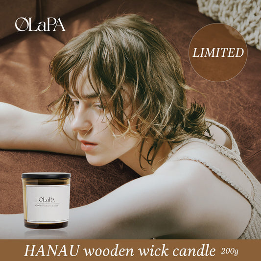 HANAU wooden wick candle