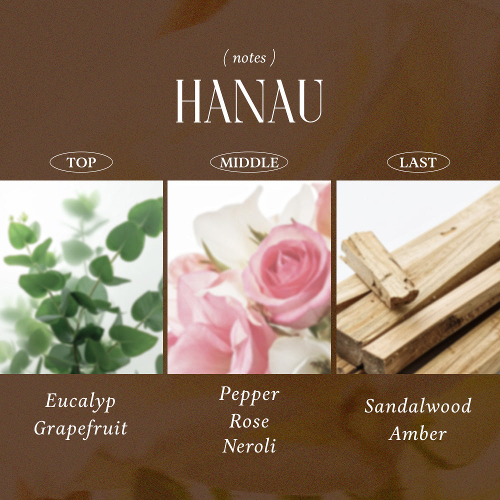 HANAU wooden wick candle